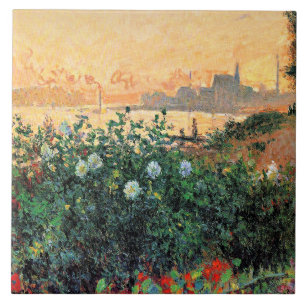 Argenteuil, Blumen am Flussufer, Fliese