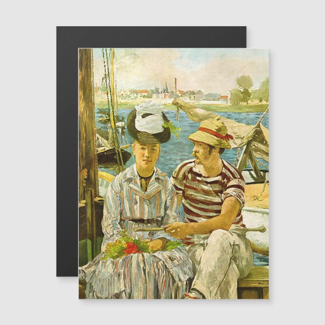 Argenteuil Edouard Manet Magnetkarte (Vorne/Hinten)