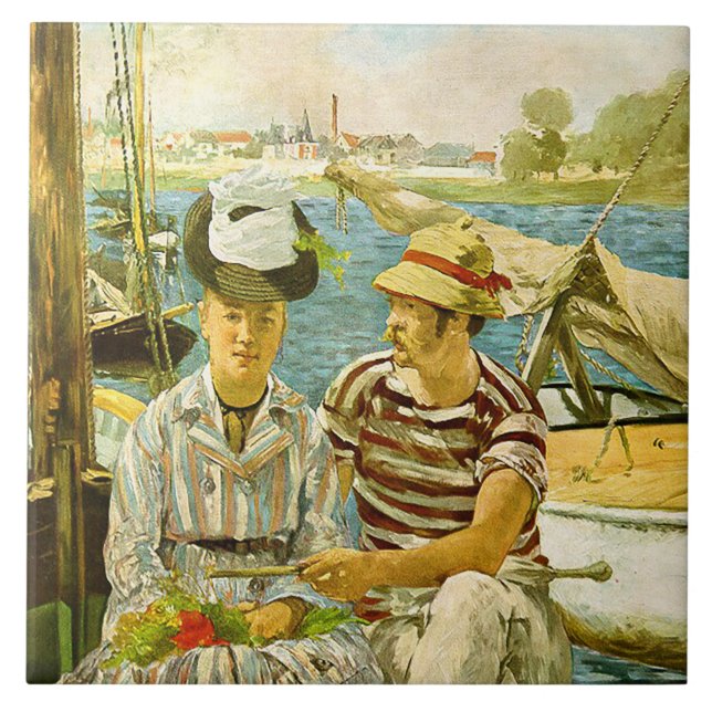 Argenteuil Edouard Manet Poster Fliese (Vorderseite)