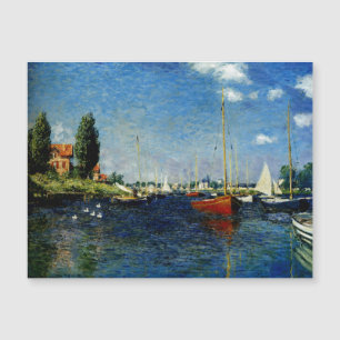 Argenteuil, feine Kunstmalerei von Claude Monet Magnetkarte