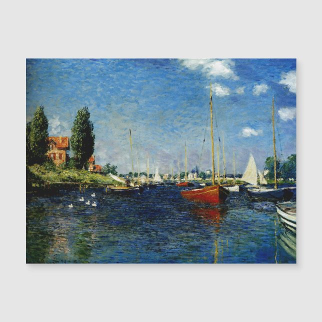 Argenteuil, Kunstmalerei von Claude Monet Magnetkarte (Vorderseite)