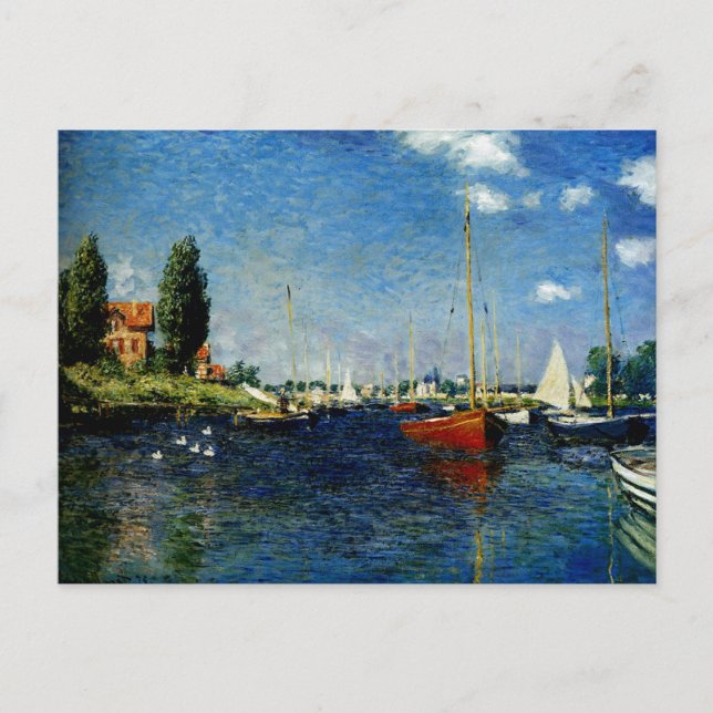 Argenteuil, Kunstmalerei von Claude Monet Postkarte (Vorderseite)