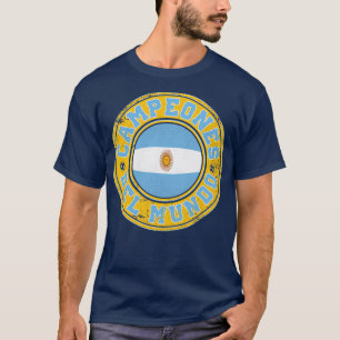 Argentina Campeones Del Mundo 2022 Vintag Look T-Shirt