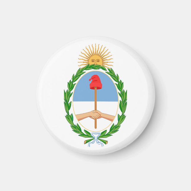 Argentina country coat arms symbol emblem flag magnet (Vorne)