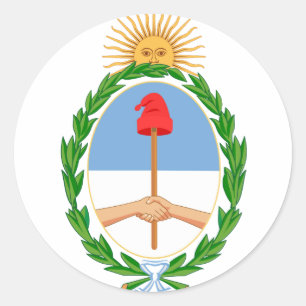 Argentina-Emblem Runder Aufkleber