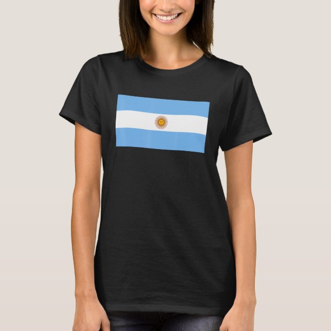Argentina Flag Argentine Pride Funny Speech of Arg T-Shirt (Vorderseite)