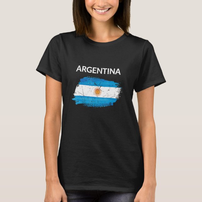 Argentina Flag Argentinian Roots Patriot Souvenir  T-Shirt (Vorderseite)