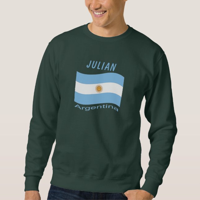 Argentina Flag Hoodie (Vorderseite)