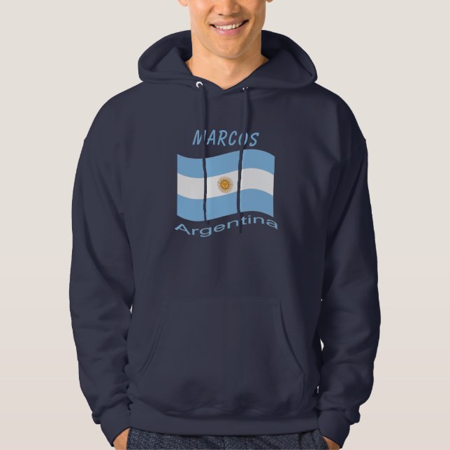 Argentina Flag Hoodie (Vorderseite)