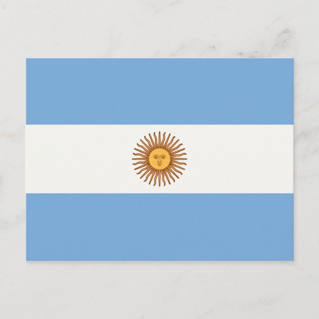 ARGENTINA FLAG POSTKARTE (Vorderseite)