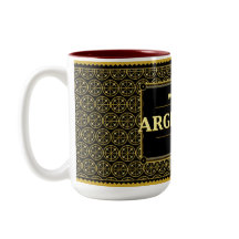 Argentina Football Fan 2026 Black Gold Luxury 