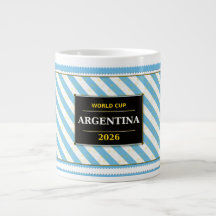 Argentina Football Fan Flag Colors Stripe Pattern 