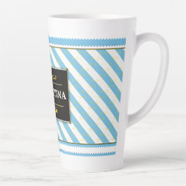 Argentina Football Fan Flag Colors Stripe Pattern  Milchtasse