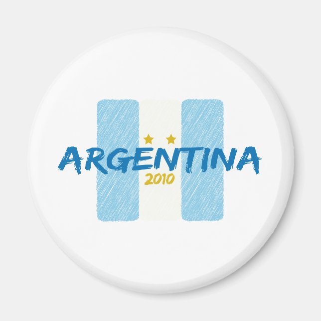 Argentina Futbol 2010 Magnet (Vorne)