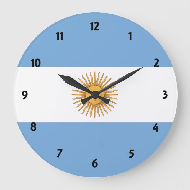 Argentina Große Wanduhr (Vorderseite)