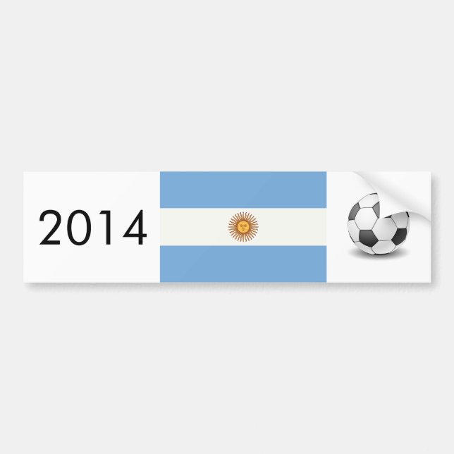 ARGENTINA - Jahresvorlage Autoaufkleber (Vorne)