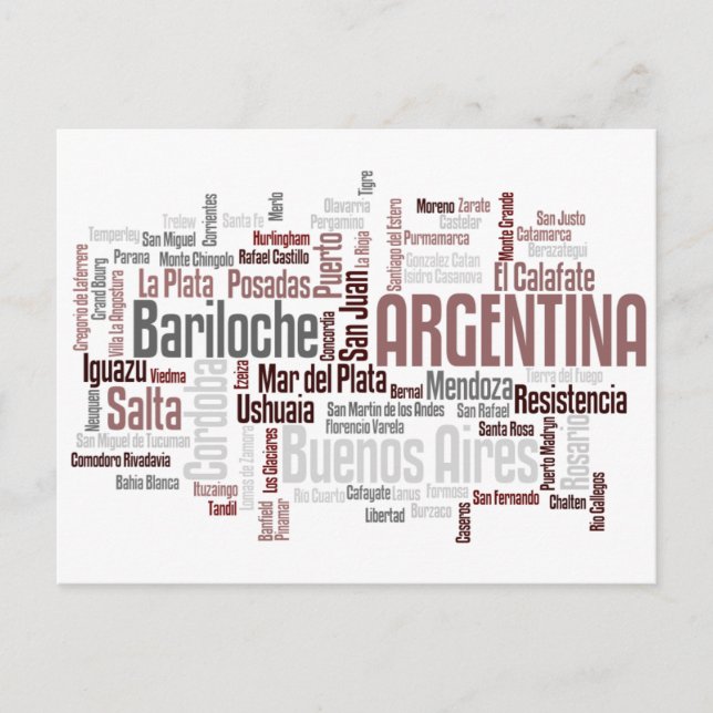 ARGENTINA Postkarte (Vorderseite)