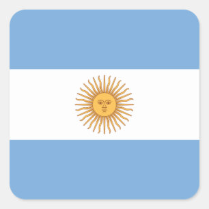 Argentina Quadratischer Aufkleber