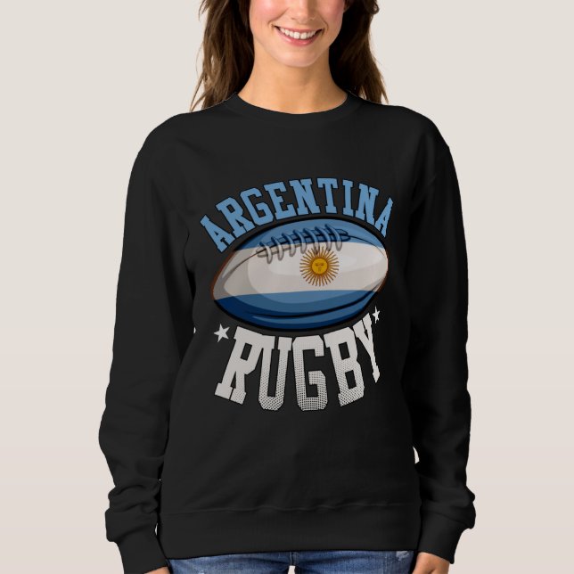 Argentina Rugby Sports Player  Argentine Fan Sweatshirt (Vorderseite)