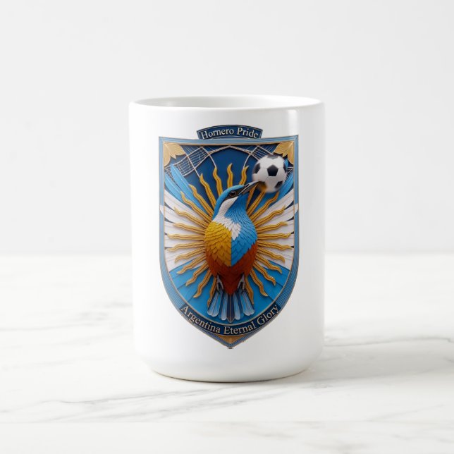 Argentina Soccer Hornero, National Pride Gift Kaffeetasse (Mittel)