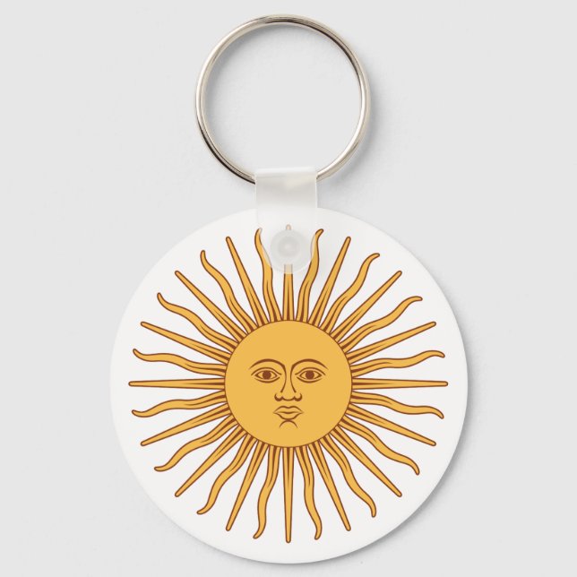 Argentina Sol de Mayo Schlüsselanhänger (Vorderseite)
