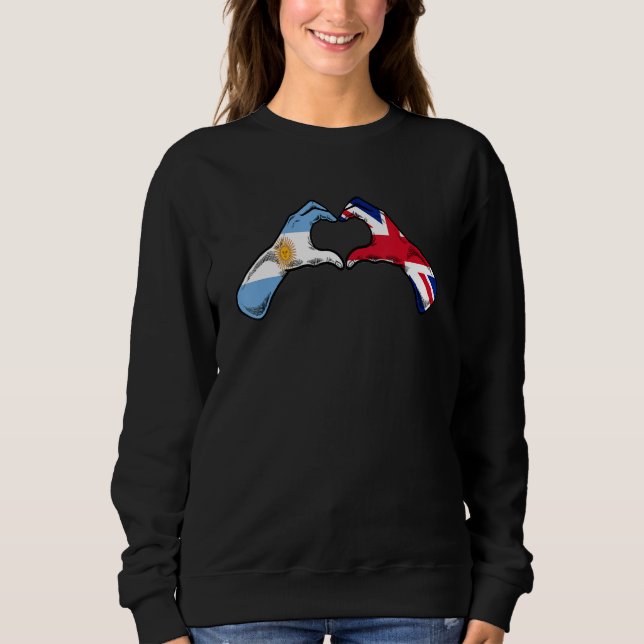 Argentinian British Flag - Argentine United Kingdo Sweatshirt (Vorderseite)