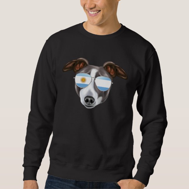 Argentinian Flag Italian Greyhound Dog Argentina P Sweatshirt (Vorderseite)