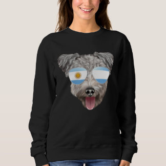Argentinian Flag Pumi Dog Argentina Pocket Sweatshirt
