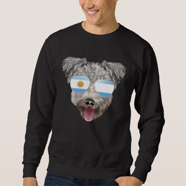 Argentinian Flag Pumi Dog Argentina Pocket Sweatshirt (Vorderseite)
