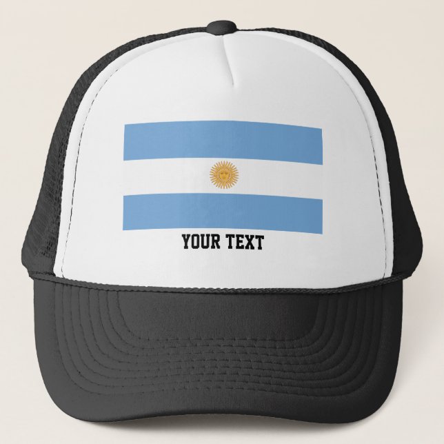Argentinian flag truckerkappe (Vorderseite)