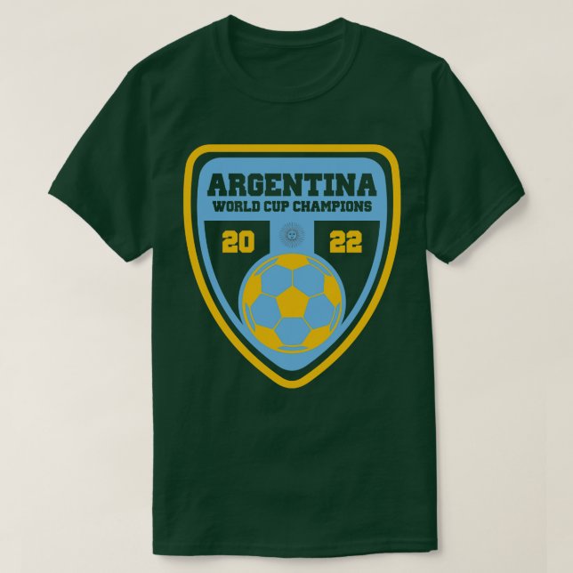 Argentinien 2022 Weltmeisterschaft Champions T-Shirt (Design vorne)