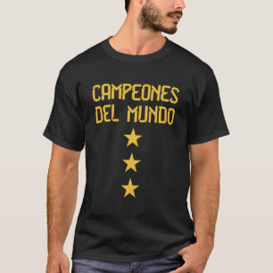 Argentinien 3 Sterne Argentinische Flagge Drei Ste T-Shirt