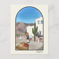 Argentinien Aquarell Postkarte