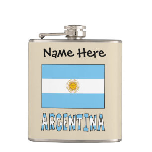 Argentinien Argentinien-Flagge Personalisierter Te Flachmann