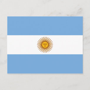 Argentinien (Argentinier) Flag Postkarte