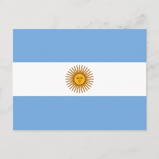 Argentinien (Argentinier) Flag Postkarte (Vorderseite)