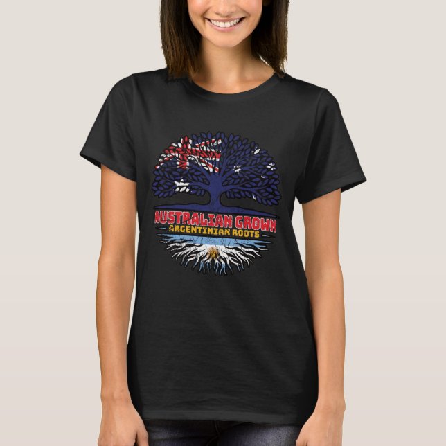 Argentinien Argentinische Australische Roots T-Shirt (Vorderseite)