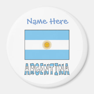 Argentinien - Argentinische Flagge - Blaue Persona Magnet