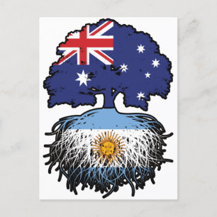 Argentinien Argentinischer Australischer Tree Root Postkarte