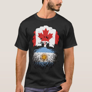Argentinien Argentinischer Kanadier Tree Roots T-Shirt