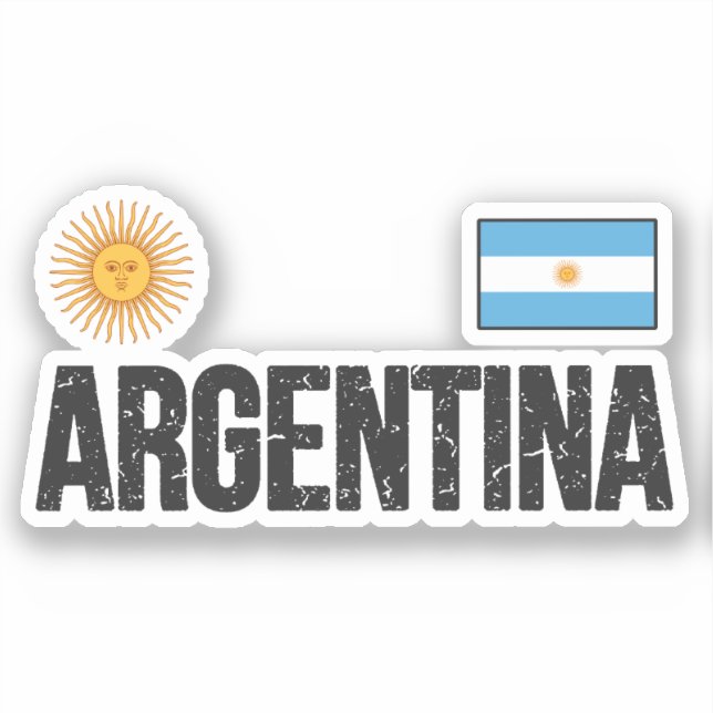 Argentinien Aufkleber (Vorderseite)