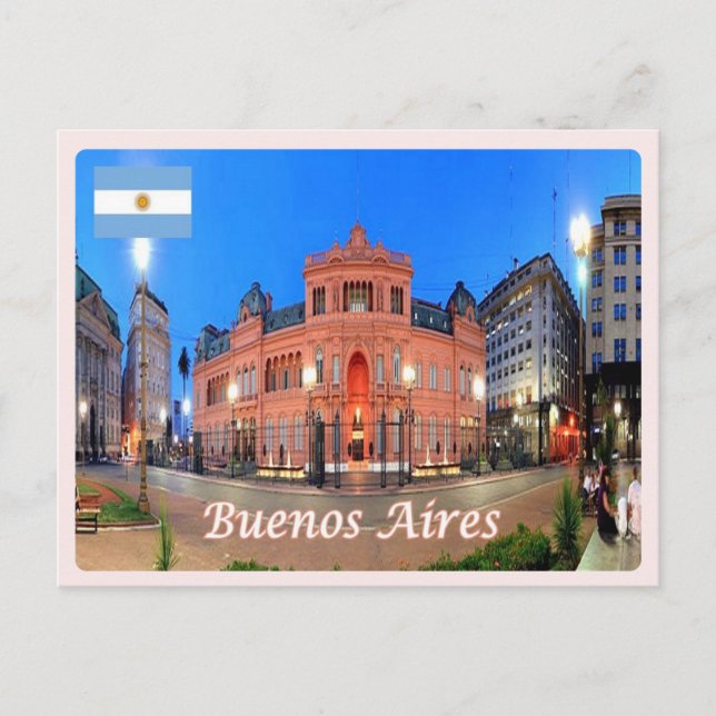 Argentinien - Buenos Aires - Casa Rosada - Postkarte (Vorderseite)