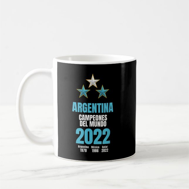 Argentinien Campeones del Mundo 2023 Kaffeetasse (Links)
