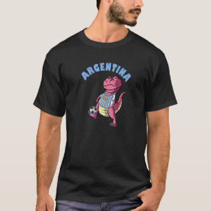 Argentinien Dino Argentinier Flag Rex Soccer Ball T-Shirt