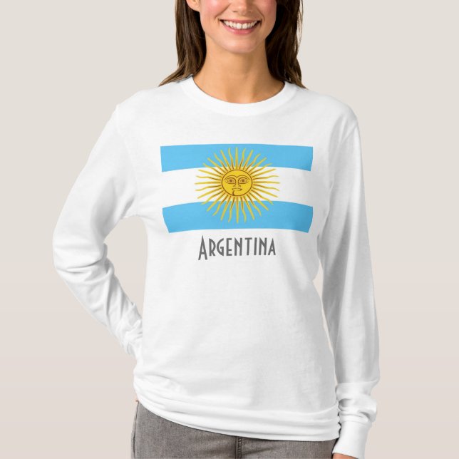 Argentinien-Flagge, Argentinien T-Shirt (Vorderseite)