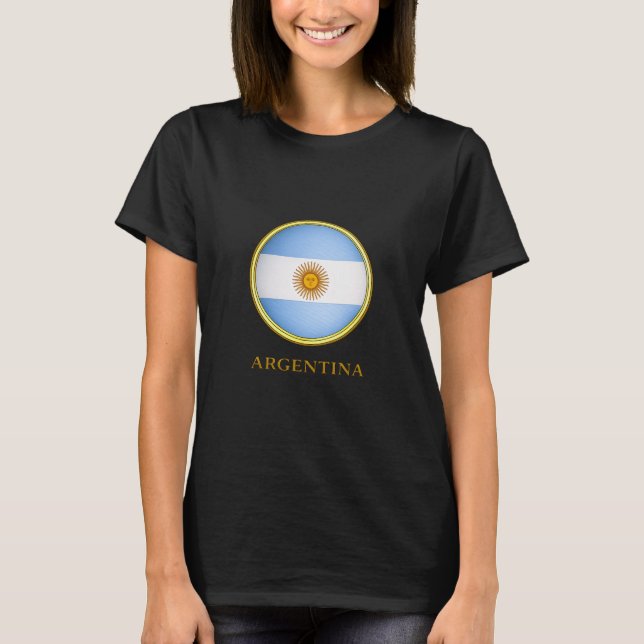 Argentinien - Flagge Argentiniens T-Shirt (Vorderseite)