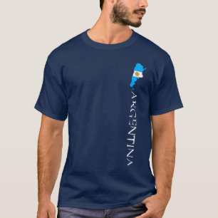 Argentinien-Flagge Argentinische Flagge KARTE T-Shirt