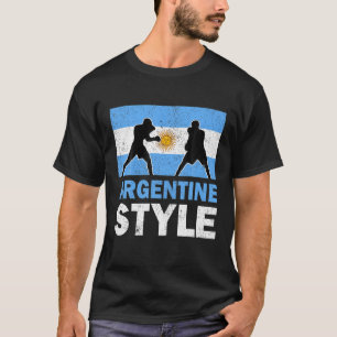 Argentinien-Flagge Argentinischer Boxclub Vintage T-Shirt