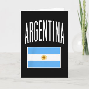 Argentinien-Flagge argentinischer Fußball-Fan Männ Karte