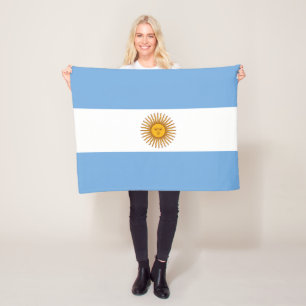 Argentinien Flagge Argentinischer Fußball Fleece